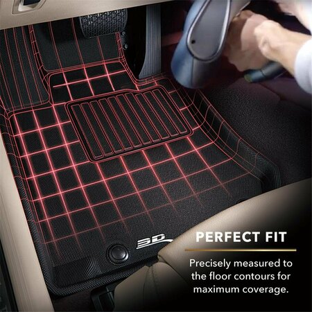 3D MAXPIDER R1 R2 Kagu Floor Mat Fits for 2009-2015 Lexus IS - Black L1LX01701509